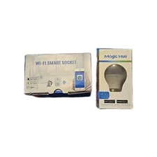 Wifi Smart Socket + Light Bulb Smartphone App Control Color Changing Phone 