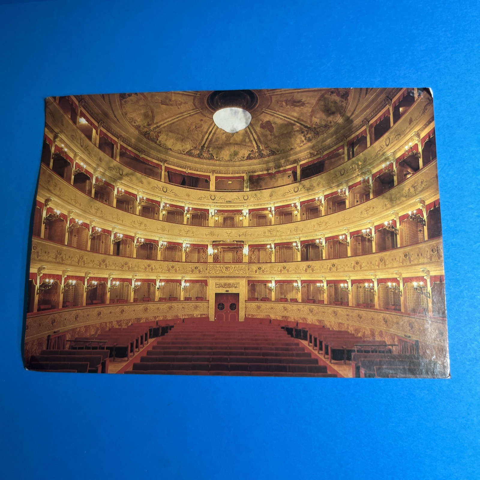TEATRO COMUNALE EBE STIGNANI IMOLA VIAGGIATA - POSTCARD CARTOLINA COLLEZIONE