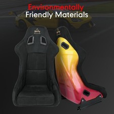 Innovations Frp-302bk-ultra Large Prisma Fixed Back Bucket Racing Seat Black