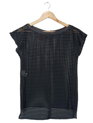 IMPERIAL Kurzarm-Bluse Damen Bluse Gr. DE 36 schwarz Casual-Look