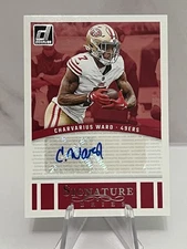 2024 Panini Donruss Charvarius Ward Signature Series Auto #SSE-CWA