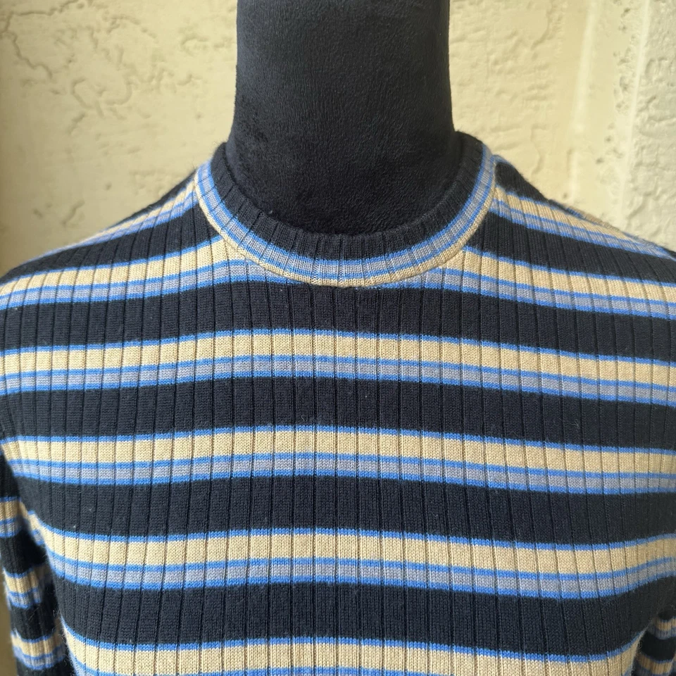 Suéter a Rayas D&G Dolce and Gabbana Talla 38 Pullover Manga Larga Años 90 De Colección Foto 3 de 4