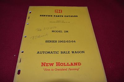New Holland 2M Automatic Bale Wagon Dealer's Parts Book Manual RWPA 