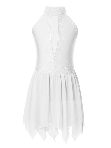 Girl's Costume Figure Ice Skating Dance Dress Lyrical Modern Ballet Jazz Leotard - Picture 110 of 136