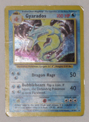Gyarados 6/102 Pokemon Base Set Card Holo Holographic 1999 Rare | eBay