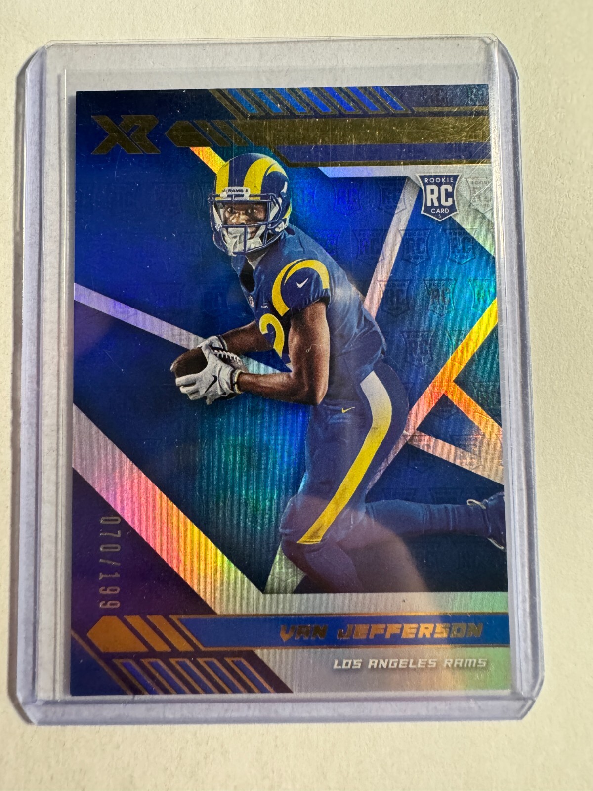 K156,909 - 2020 Panini XR Blue #127 Van Jefferson #/199