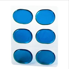 Clear Drum Dampening Gel Drum Mute Oval Shape Silencer Tone Control for Drum Kit