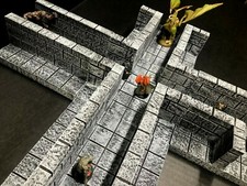Dungeon Hallway Modular Wargame Terrain Scenery Dungeons Dragons Pathfinder