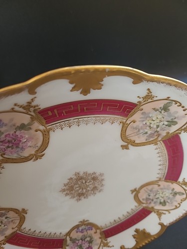 limoges AK france Flowers plate - Picture 15 of 15