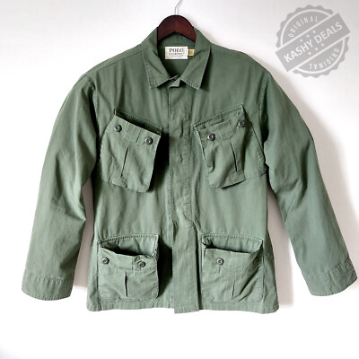ジャケット・アウター Polo by Ralph Lauren jungle fatigue XL Polo Ralph Lauren Mens Military Jungle Overshirt Ripstop