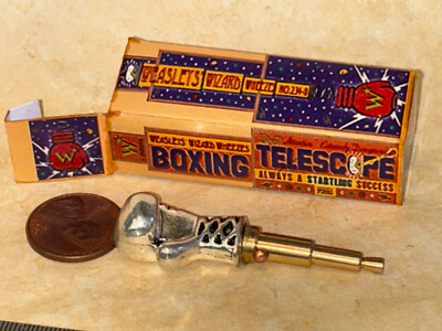 tiny miniature boxing telescope joke shop Weasley's Wizard Potter