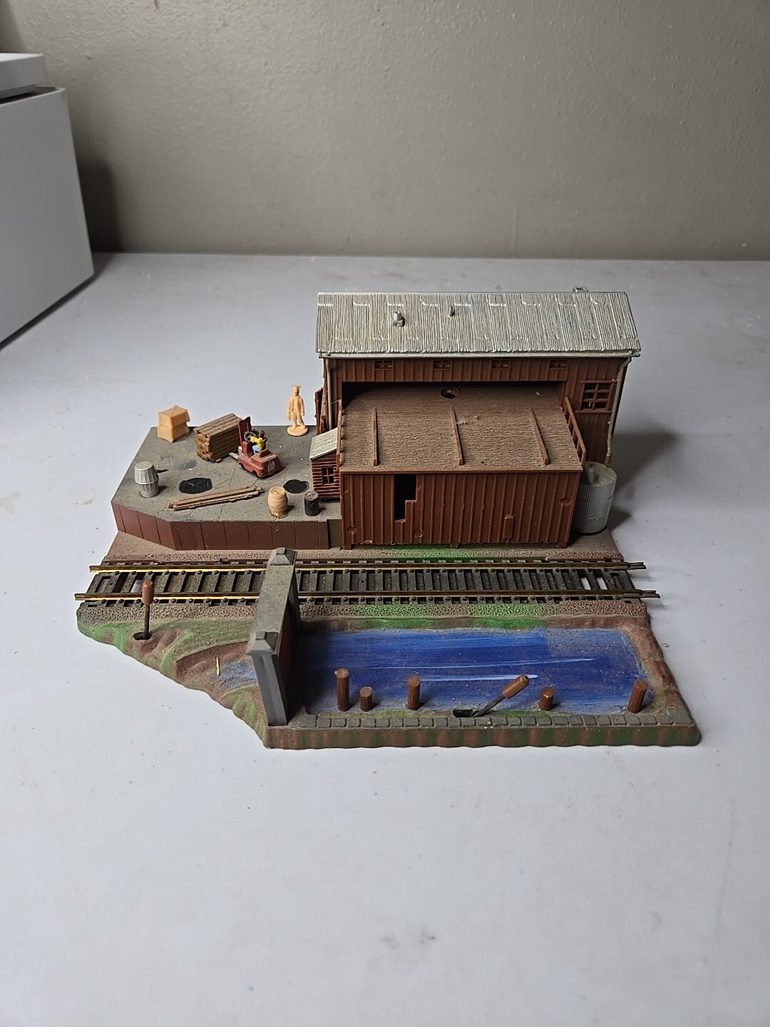 Vintage Built HO 1/87 Forest Lumber Co. Building For Train Layout Pre