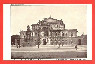 The Kgl. Court Theatre in Dresden * Gottfried Semper (1903/04) - [TÜ-1047]