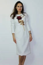 White Summer Spring Bodycon Sheath Midi Cocktail Sexy Party Women's Dress S M L