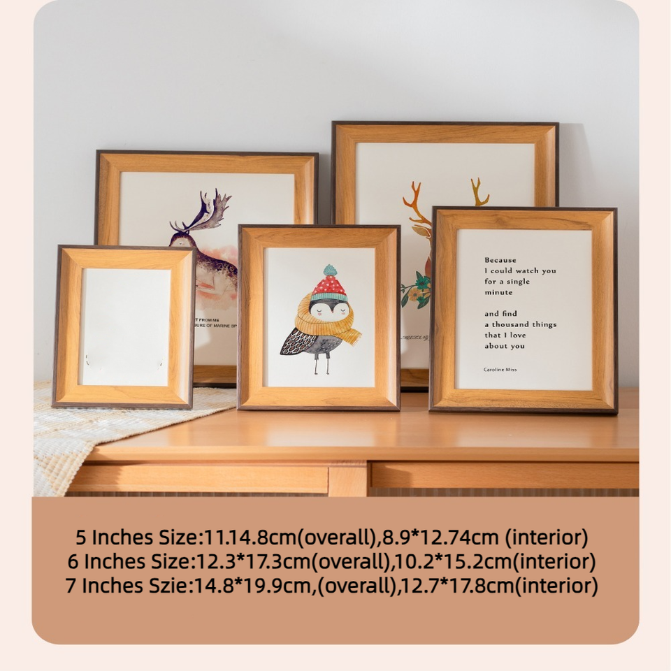 for Wall Hanging Picture Frame Stand Vintage Photo Decor Home