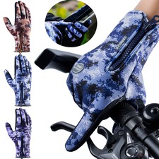 Unisex Sports Touch Screen Full Finger Gloves Warm Thermal Winter Cycling Hiking