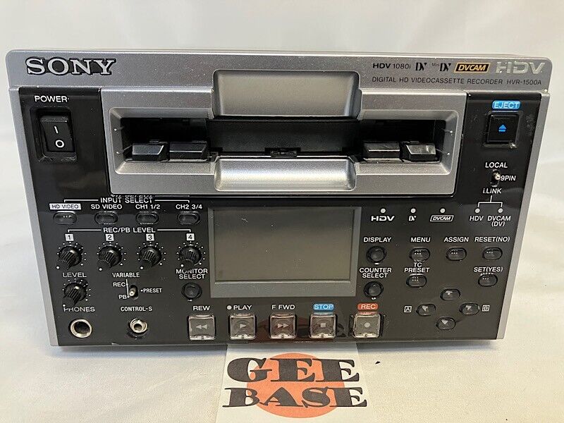 Sony HVR-1500 DIGITAL HD Video Recorder HDV MINI DV DVCAM Sony HVR-1500 DIGITAL HD Video Recorder HDV MINI DV DVCAM