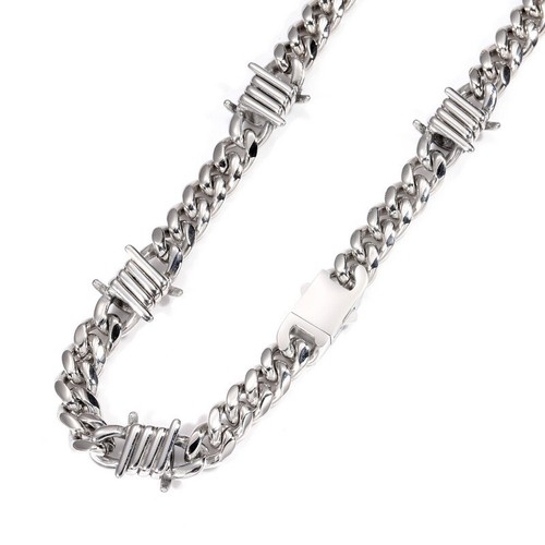 Collar o pulsera de cadena cubana Cool Man de 10 mm de acero inoxidable Miami Hip Hop - Imagen 5 de 15