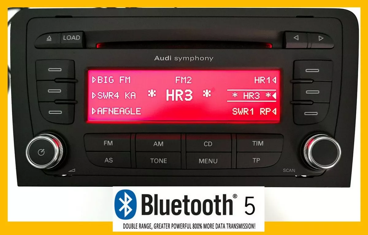 Original Audi A3 8P Symphony Web Radio Bluetooth 5.0 AUX Mp3 6