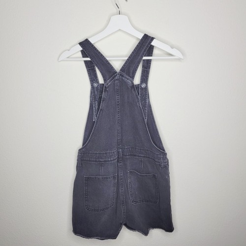 Old Navy Black Jean Denim Shortall/Overalls Shorts Size X-Large 14-16 #3326 - Picture 6 of 6