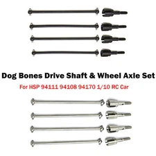 Dog Bones Drive Shafts+Wheel Axles Parts for 1/10 HSP 94111 94108 94170 RC Car
