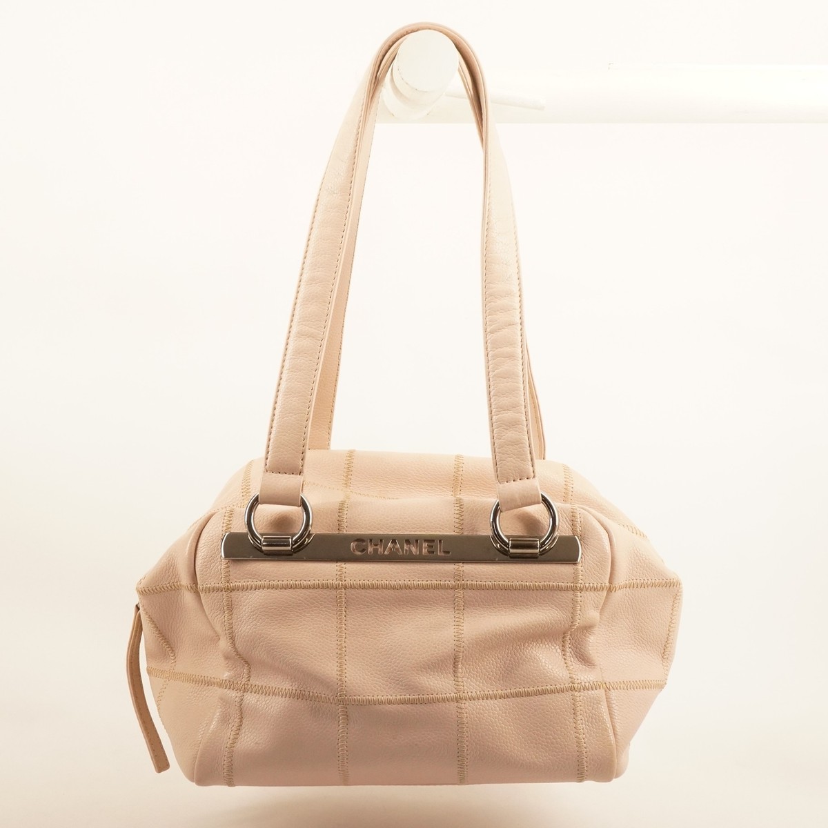 Chanel LAX Square Quilt Bowler Pink Bag- Free Shipping USA | eBay