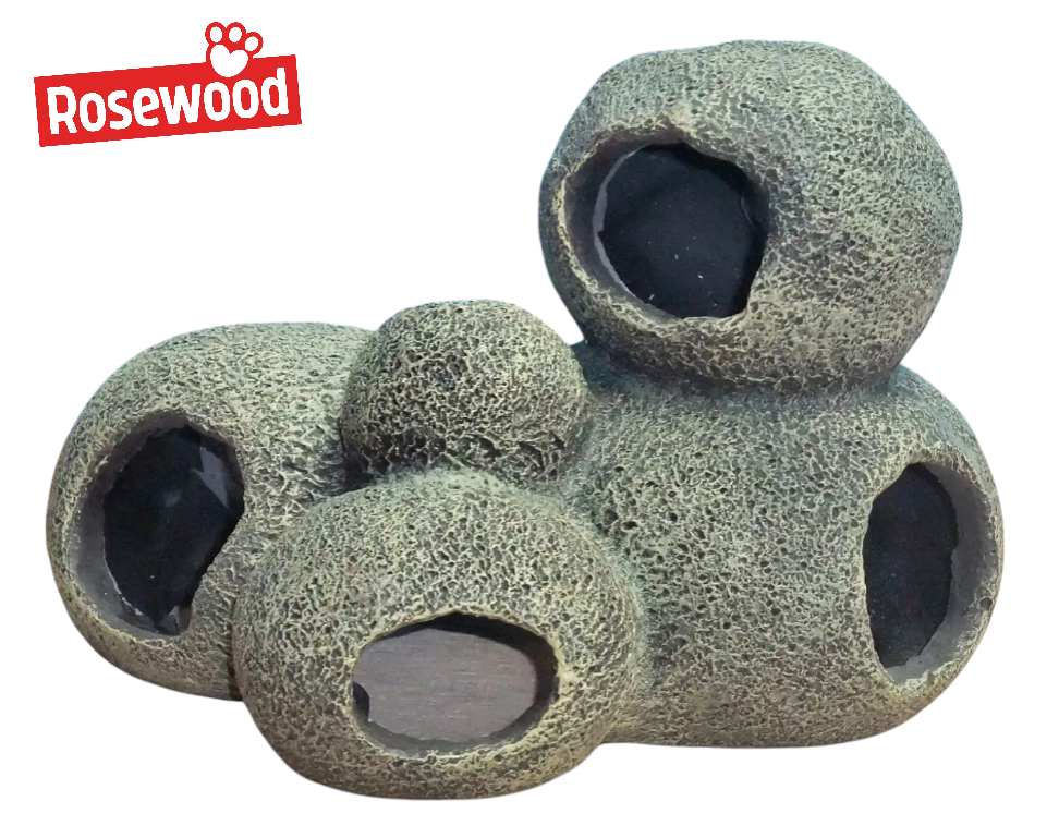 ROSEWOOD CAVE COMPLEX OUTDOOR POND AQUARIUM FISH DECORATION SMALL