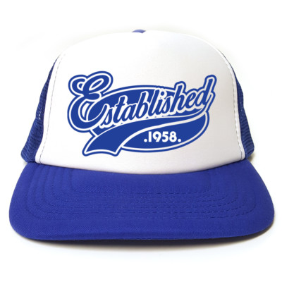 Mütze Established 1958 - lustige Retro Trucker Cap - Geburtstag / Weihnachten Geschenkidee