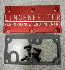 Tpi LT1 Throttle Body Cover Plate Z28 Corvette SS Trans Am Iroc Red Gasket 