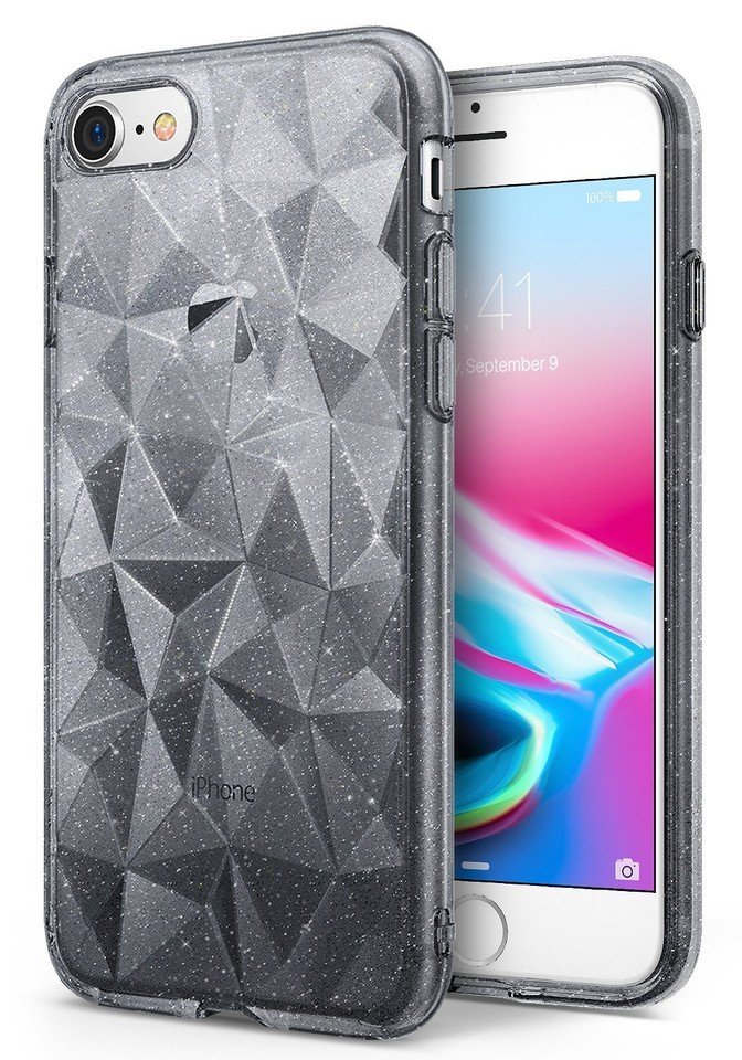 Funda TPU Ringke Diamante 3D Protección Golpes Funda Ringke AIR PRISM Para IPhone 8/7 – Patrón Diamante 3D, Flexible Y Con Protección Contra Golpes Carcasa Transparente Flexible - Foto 6