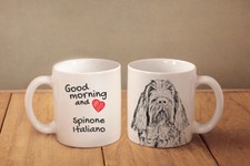 Spinone Italiano - ceramic cup, mug "Good morning and love",UK