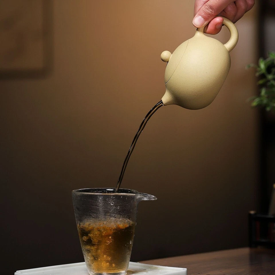 220ml Xishi Pot Real Yixing Zisha Green Clay Marked Tea Pot Handmade On Sales - Image 2 of 4