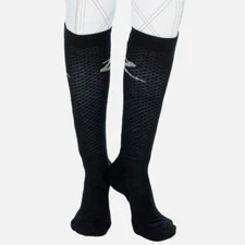 Horze  Small Diamond Jacquard Riding Socks - Dark Brown