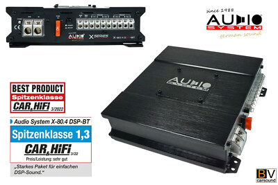 AUDIO SYSTEM X-80.4 DSP-BT 4x150 2Ω Verstärker 8-Kanal Digitaler Soundprozessor