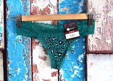 Women's No Boundaries Micro Thong Panties Underwear XS-XXL Green Multicolor NEW