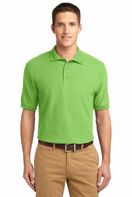 Port Authority Mens Short Sleeve Wrinkle Resist Golf Polo Shirt K500
