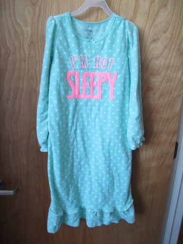 GIRLS FLEECE NIGHTGOWN GOWN SIZE 6 7 SIMPLE JOYS BY CARTER'S