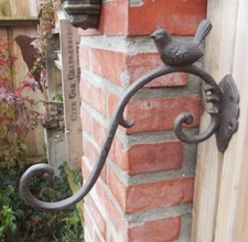 GUSSEISEN KONSOLE WANDKONSOLE FÜR BLUMENAMPEL LATERNE GARTEN ANTIK STIL METALL