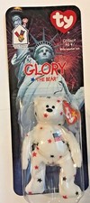 Glory The Bear-1998 McDonald's Ty Beanie Baby With Rare Errors Tush Tag NIB