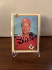 Frank Dipino autographed Baseball Card St. Louis Cardinals 1990 Bowman #187 COA