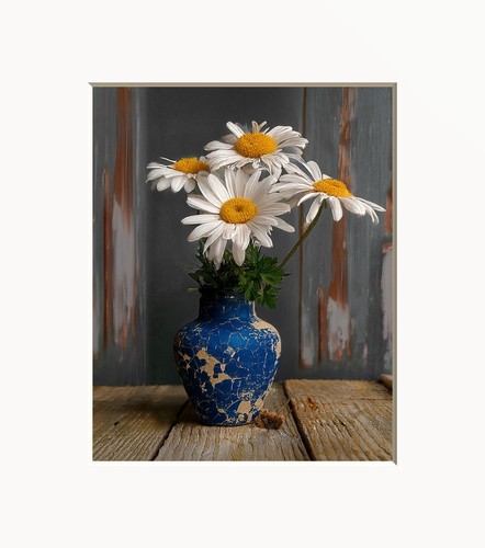 Farmhouse Wall Art, Barn Landscape, Blue and Beige Matted Wall Art Picture - 第 8/9 張圖片