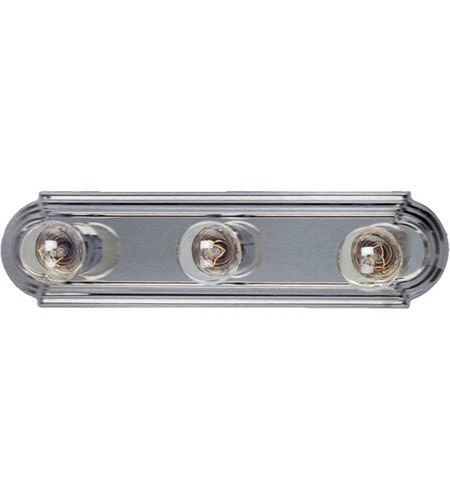 Maxim Lighting 7123 SN Satin Nickel 3 Light Vanity Bathroom Light Fixture - Picture 1 of 3