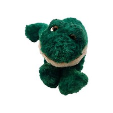 Russ Floppies Friggles Bull Frog Toad Plush Emerald Green Stuffed Animal 8"