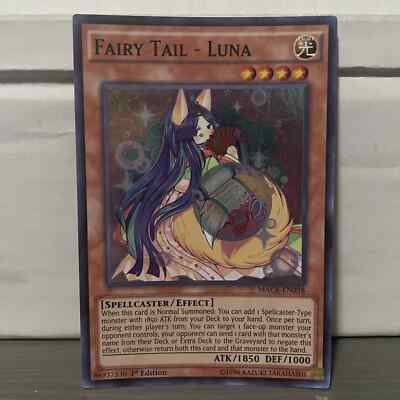 fairy tail yugioh cards YU-GI-OH! / Type monster with 1850 ATK from your Deck to your hand 1ST EDITION FAIRY TAIL-LUNA 1996