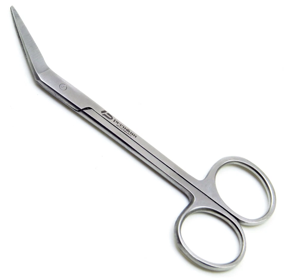 3× Universal Micro Iris Scissors Angled 4.5" Sharp/Sharp Premium Instruments - Image 2 of 4
