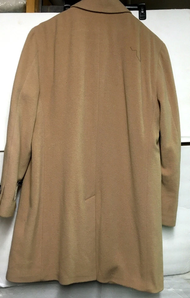 JONES NEW YORK JOEL CAMEL МУЖЧИН ПАЛЬТО 70% ШЕРСТИ 20% НЕЙЛОНА 10% КАШЕМИР НОВЫЙ С ЯРЛЫКАМИ  - Изображение 2 из 3