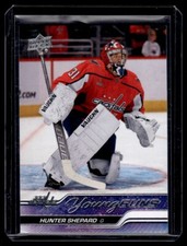 2023-24 Upper Deck Series 2 Young Guns Hunter Shepard Rookie Washington Capitals