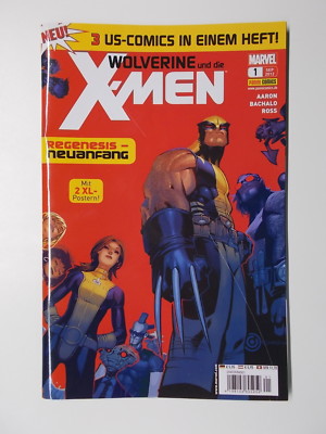 Wolverine & X- Men. Nr. 1 - Jahr 2012. (mit Poster) Marvel Panini Comics. Z. 1-2