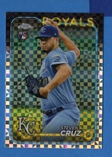 2024 Topps Chrome #187 Steven Cruz X-Fractor Card