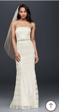 Galina Lace Wedding Dress NWT Ivory VW9240 David's Bridal Beautiful Dress   